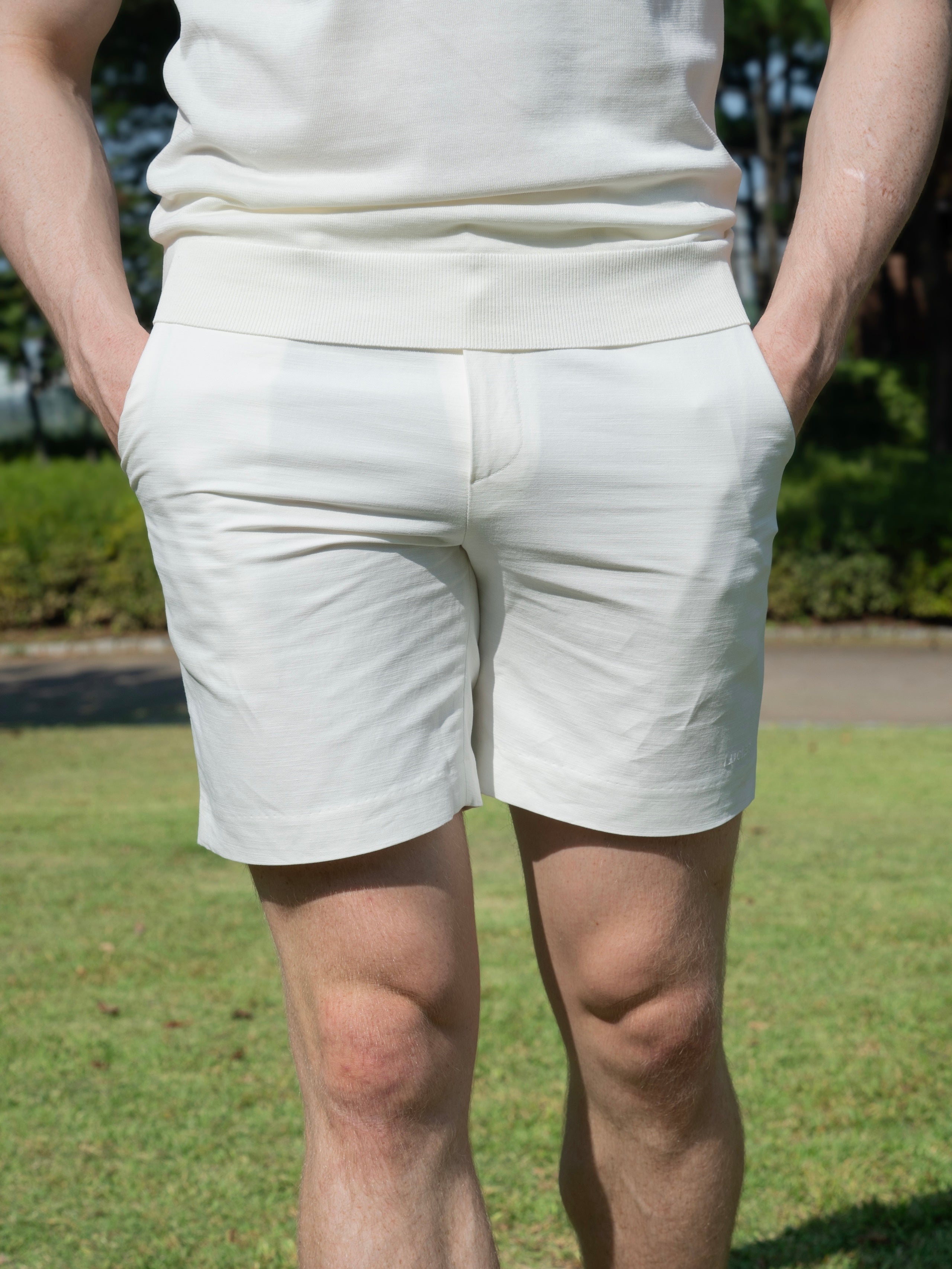 LINEN COTTON BLEND LIGHT SHORTS