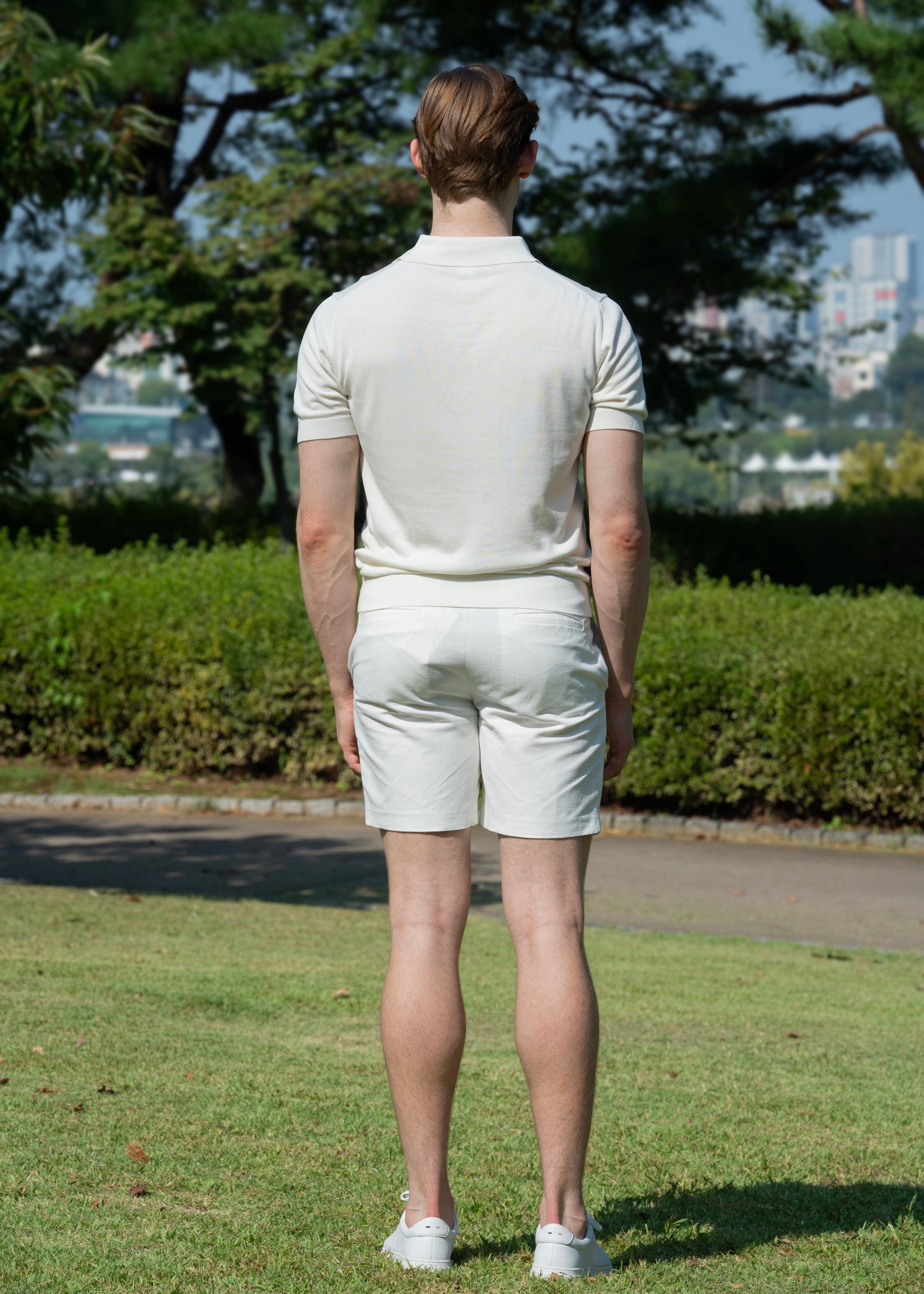 LINEN COTTON BLEND LIGHT SHORTS