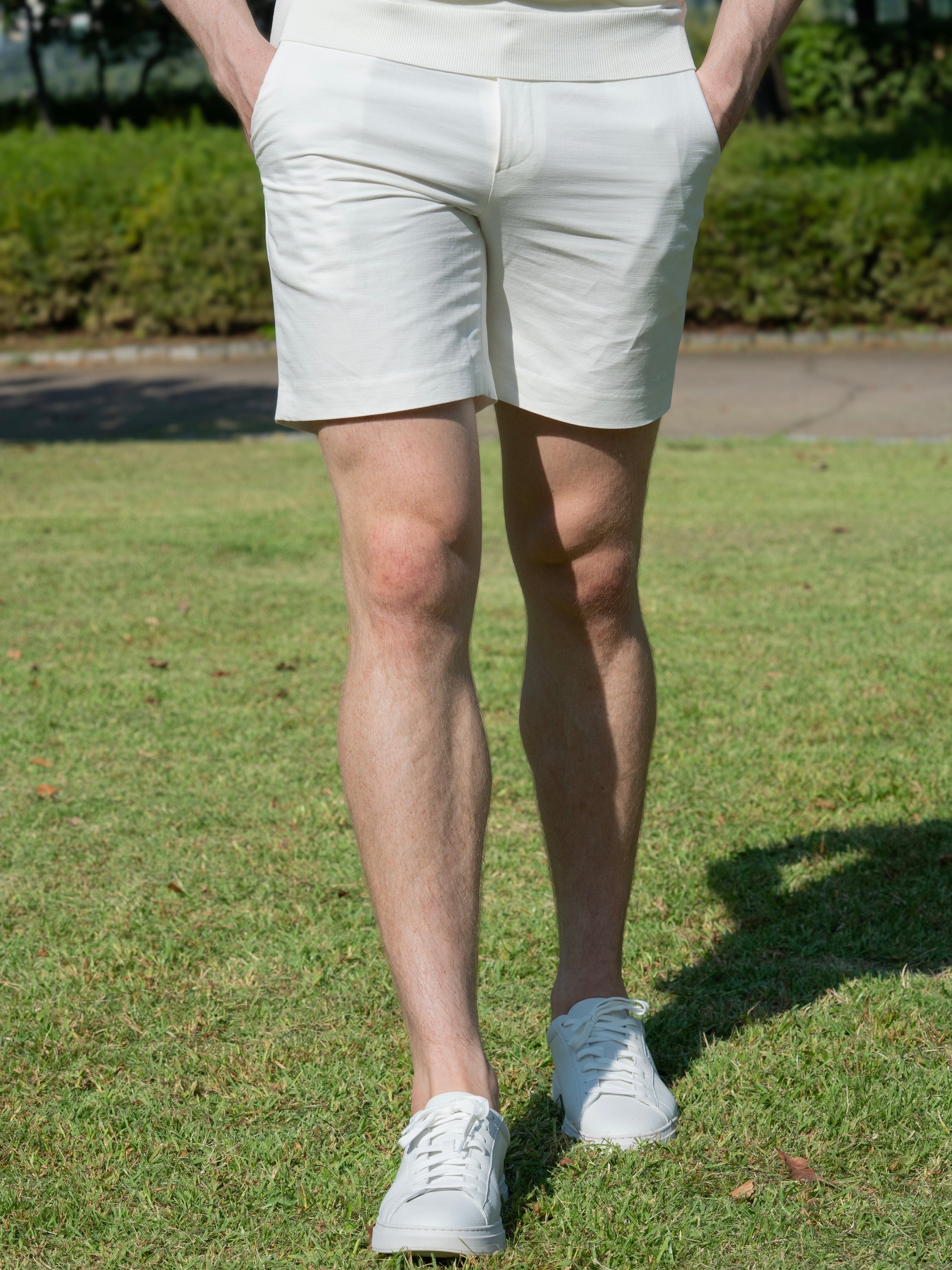 LINEN COTTON BLEND LIGHT SHORTS