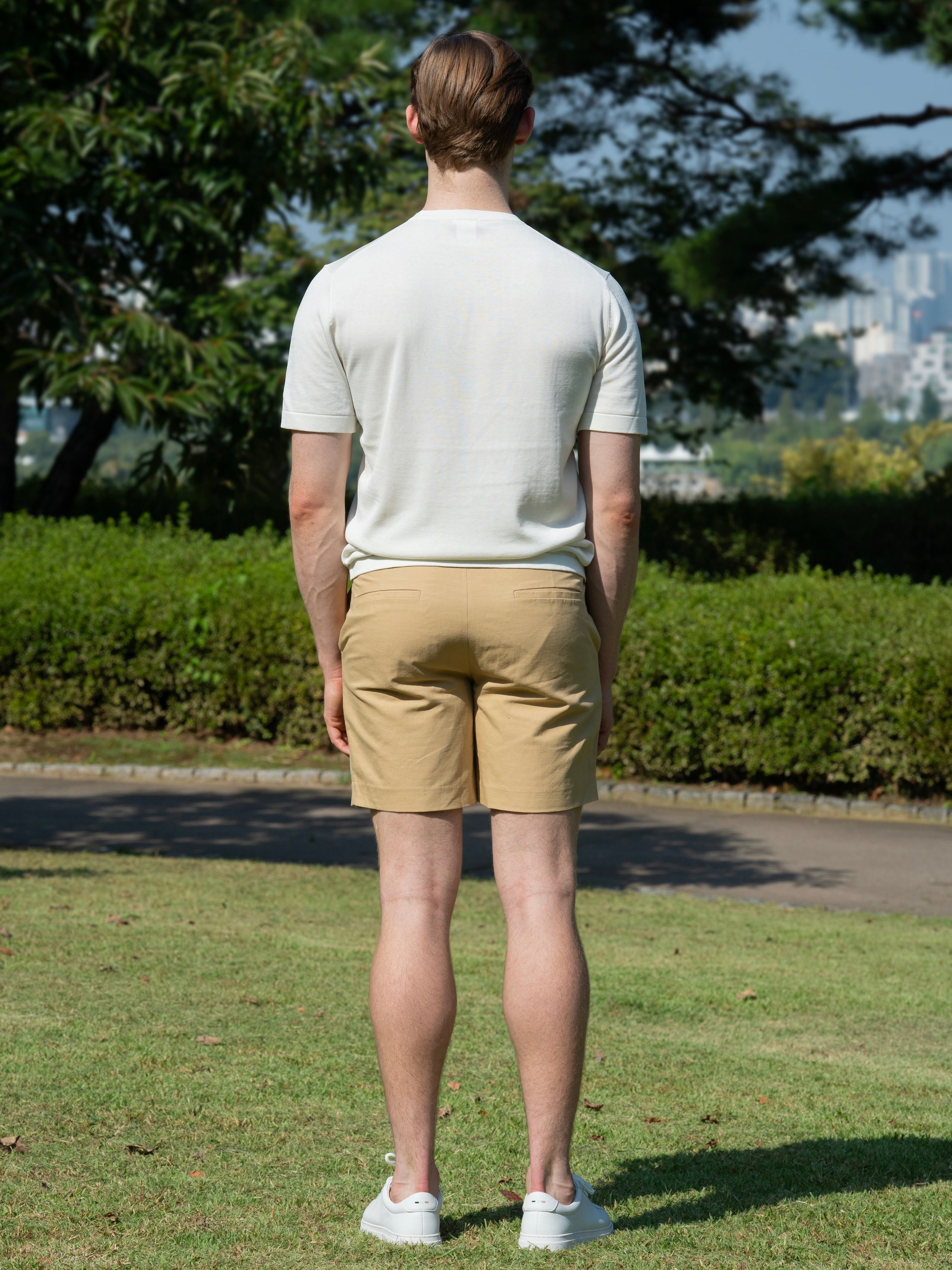 LINEN COTTON BLEND LIGHT SHORTS