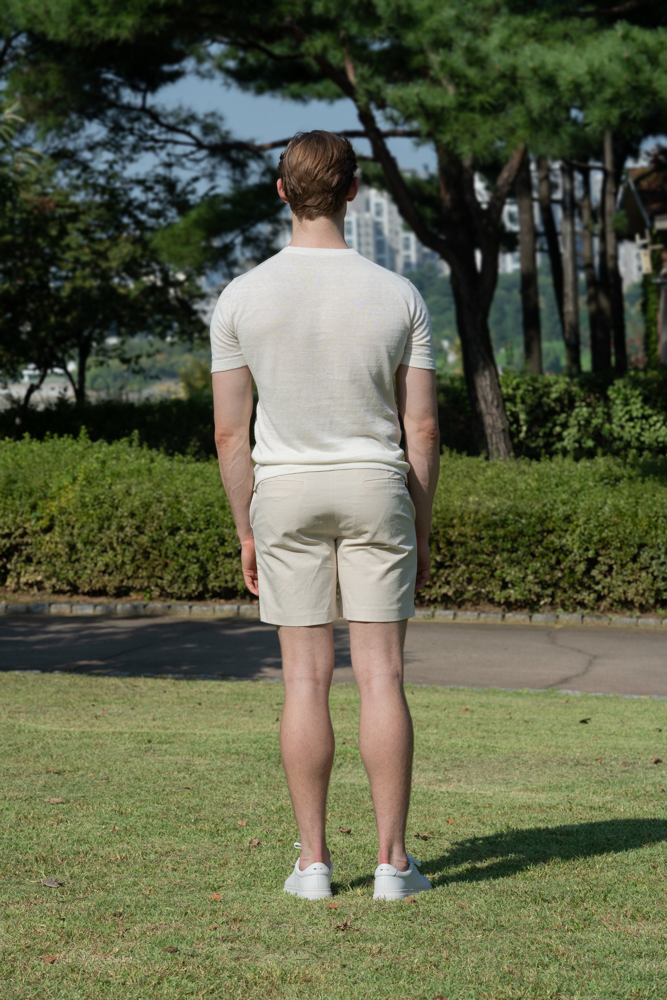 LINEN COTTON BLEND LIGHT SHORTS