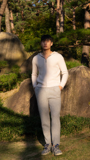 PURE CASHMERE WOOL BLEND PINTUCK PANTS