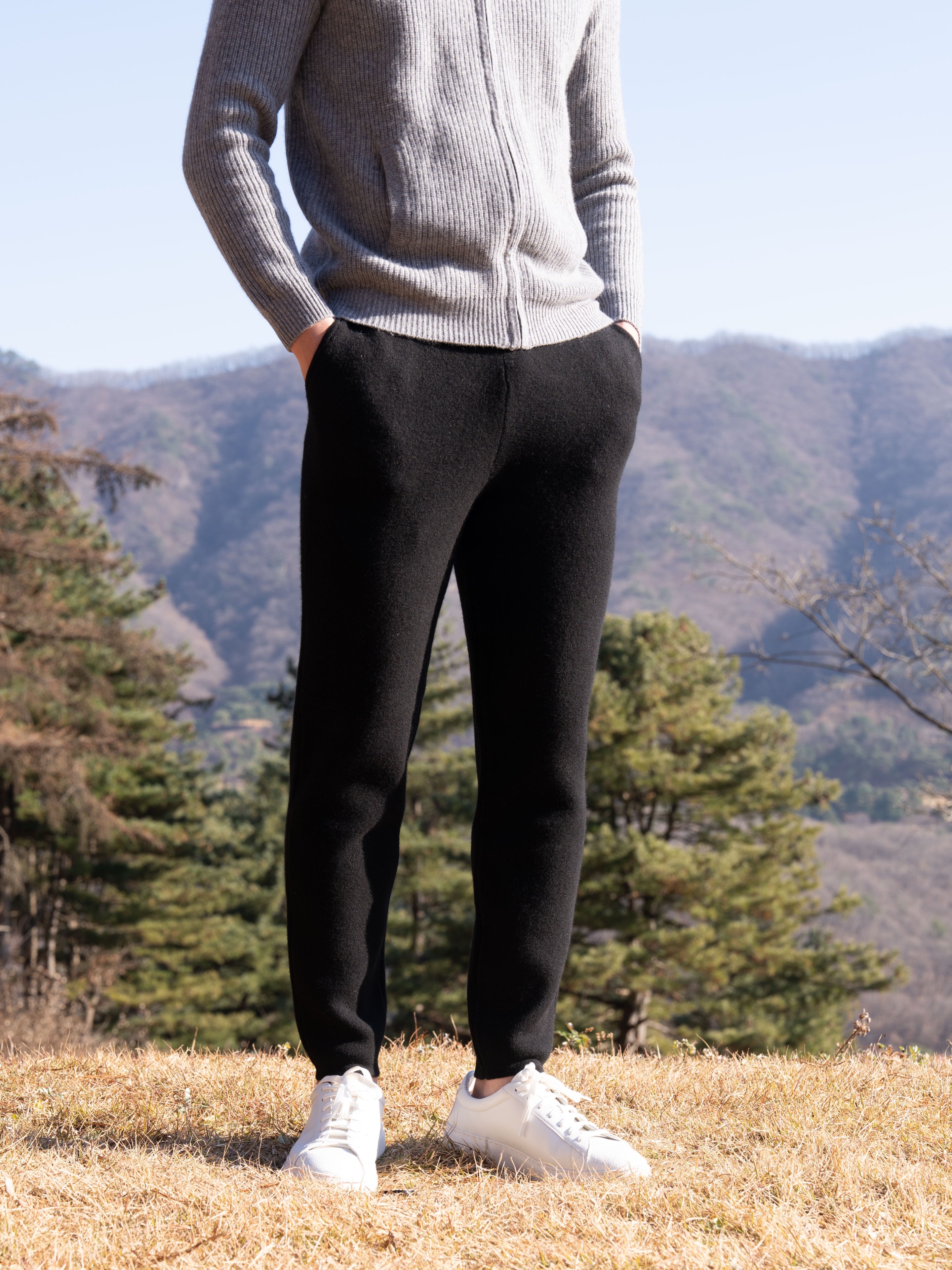 PURE MERINO WOOL BASIC PANTS