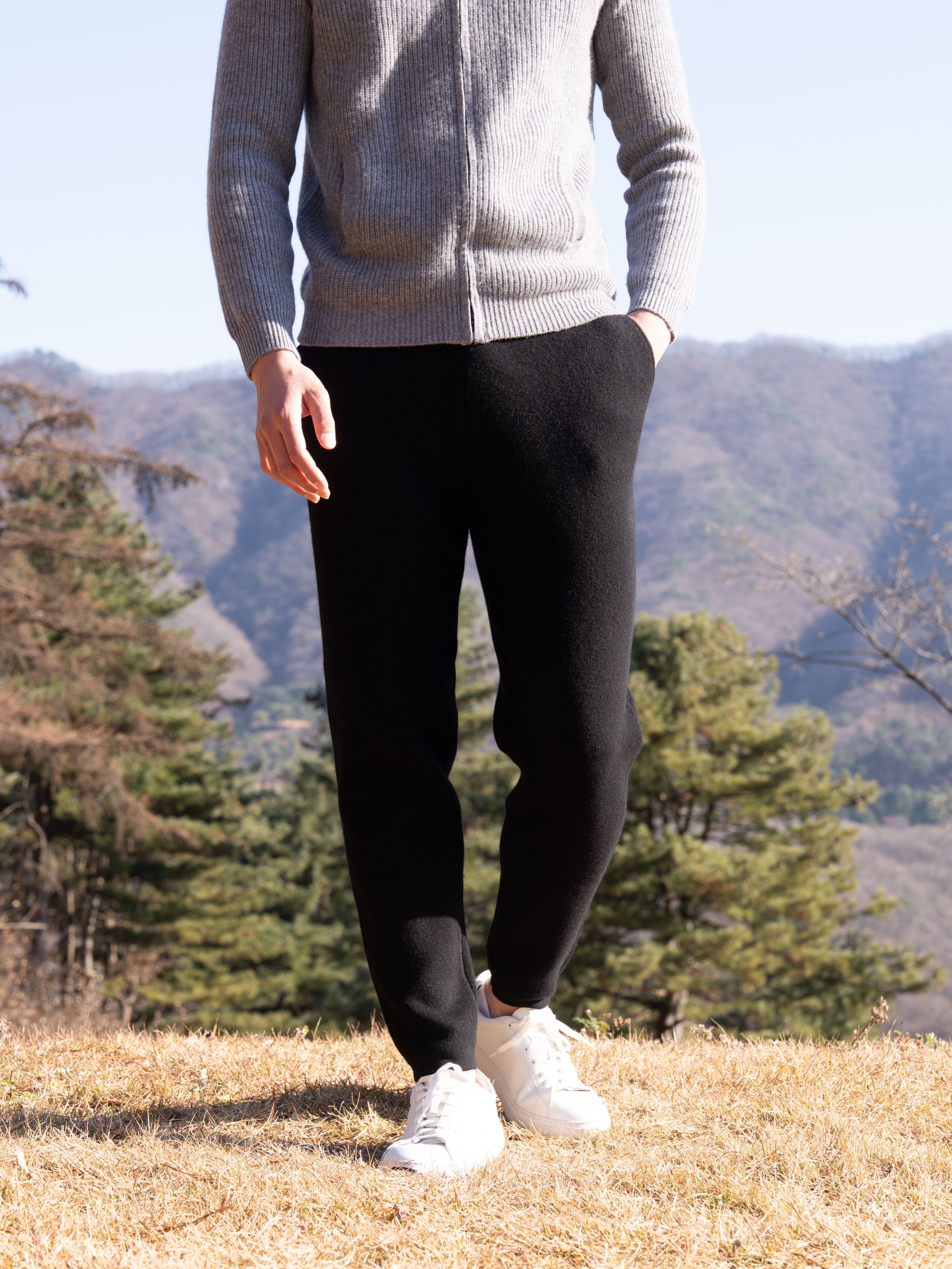 PURE MERINO WOOL BASIC PANTS