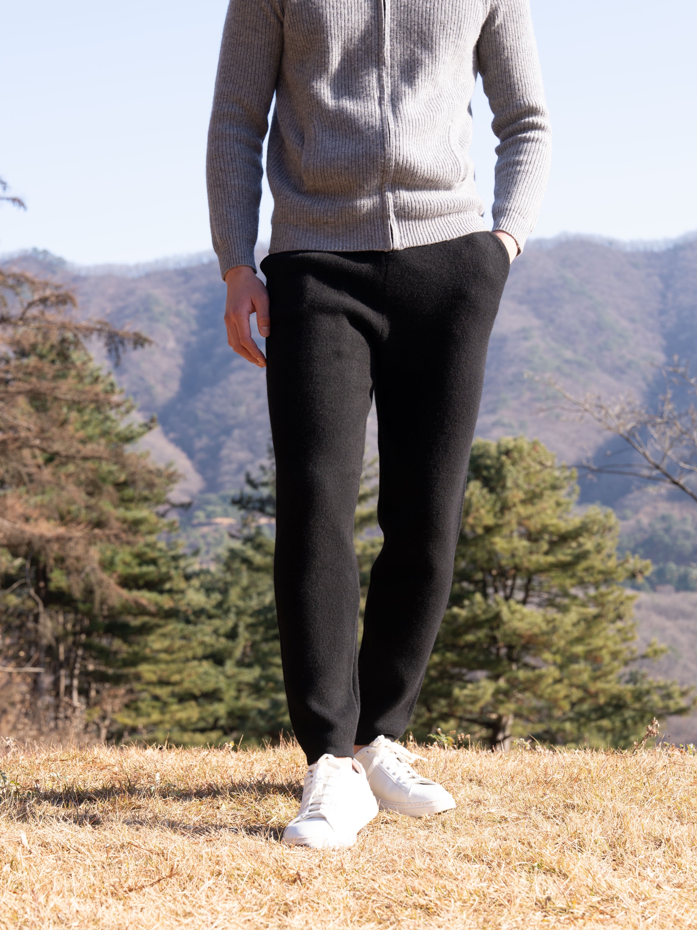 PURE MERINO WOOL BASIC PANTS
