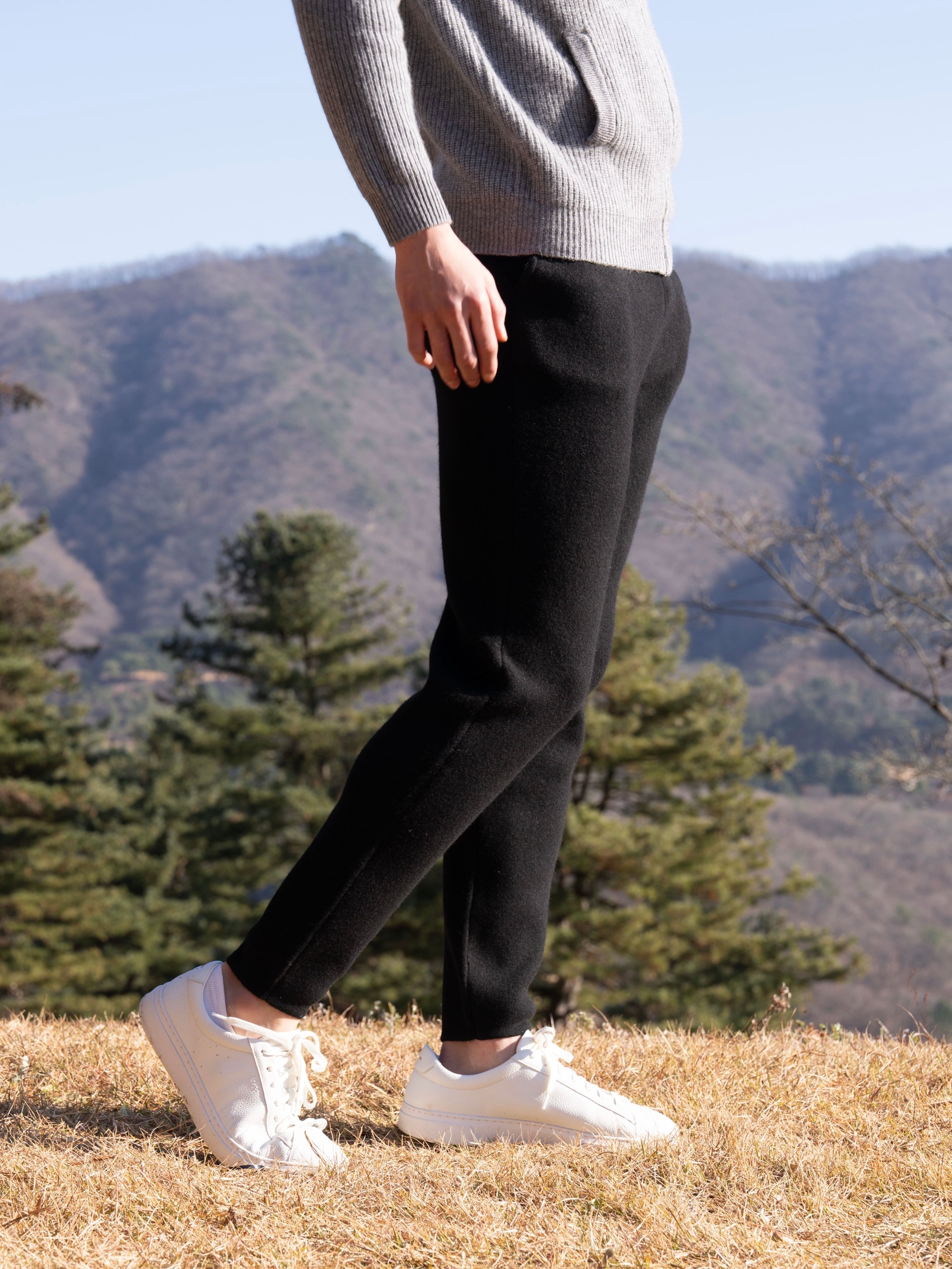 PURE MERINO WOOL BASIC PANTS